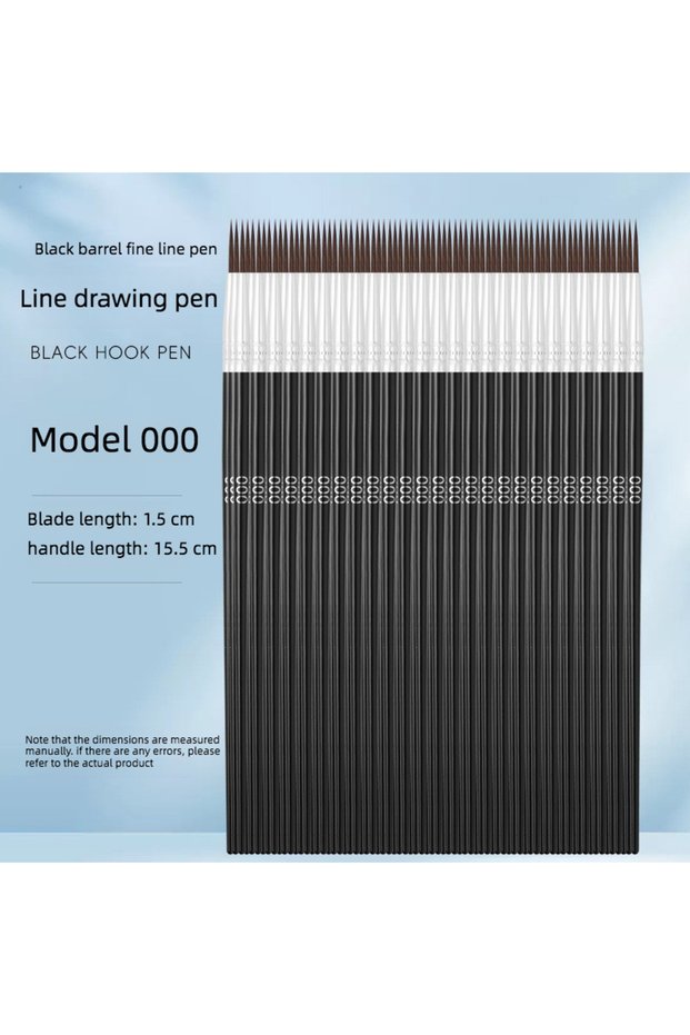 Black000 100pcs set 100 pcs Set Nylon Hair Hook Line Digital Oil Paint Brush Doll Plaster Children'