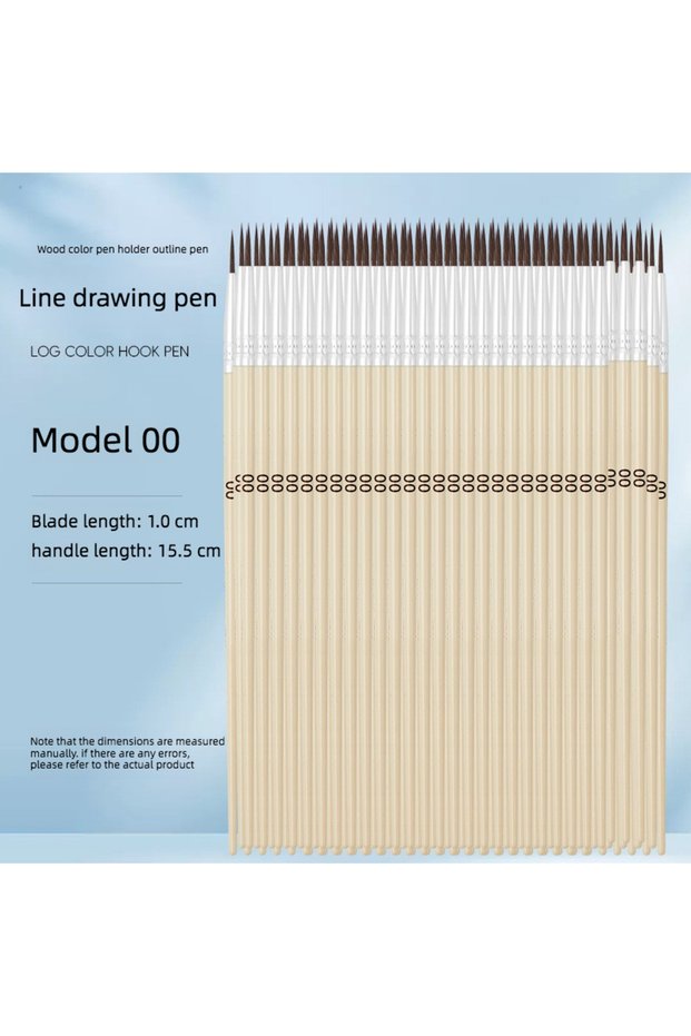 True 00 100 pcs set 100 pcs Set Nylon Hair Hook Line Digital Oil Paint Brush Doll Plaster Children'