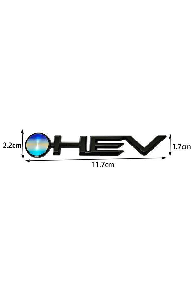 black-B for Toyota Camry Corolla Highlander Prius Eurasia Hilux Prado Metal HEV Emblem Hybrid Car M