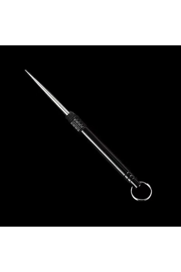 black Titanium Outdoor Portable Multi-Purpose Toothpick Bottle Fruit Fork Camping Tool Toothpick Tub