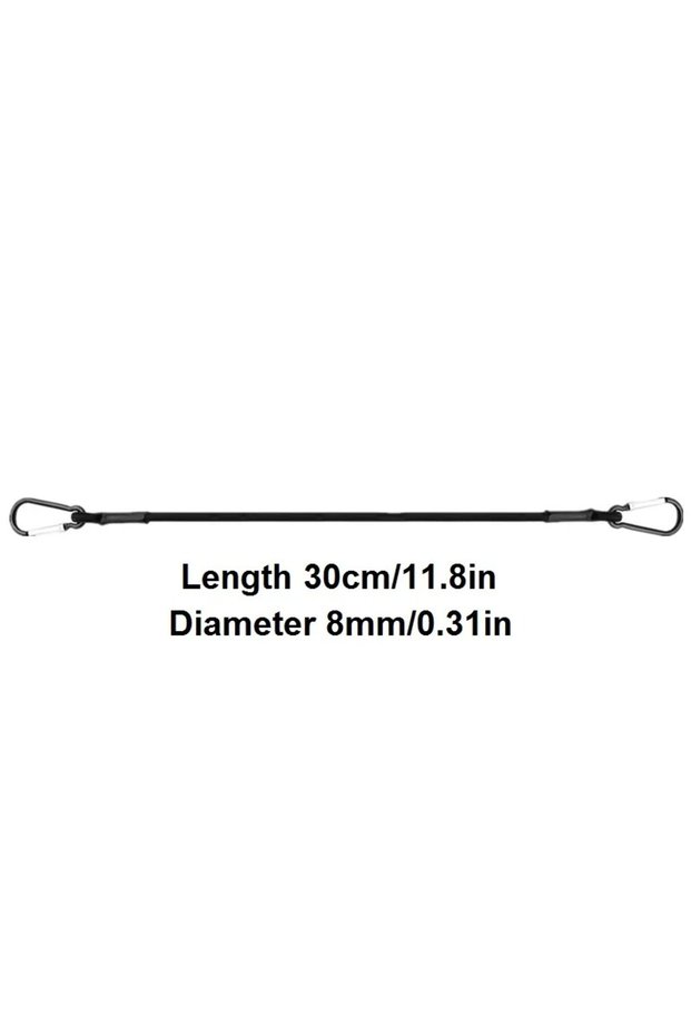 1pc-30cm 1/5pcs 30-150cm Stretch Elastic Ropes 8MM Bungee Cords With Hooks Lightweight Bikes Tie Car