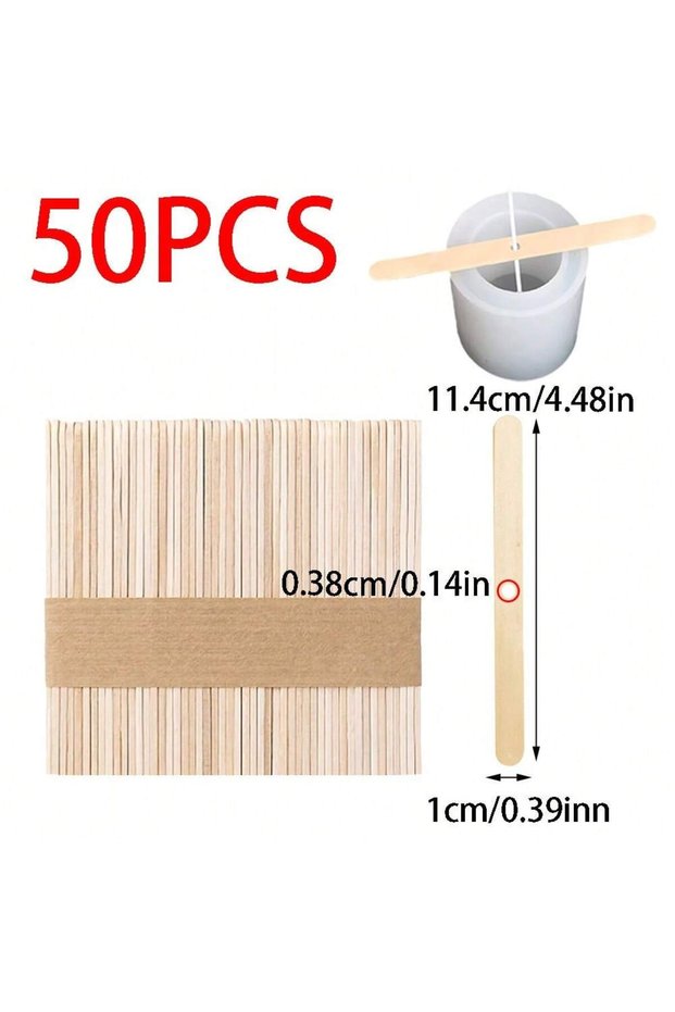 50PCS 5/10/20/30/50pcs Wooden Candle Wick Holder 1 Hole Centering Tool Set for Scented Candle Making
