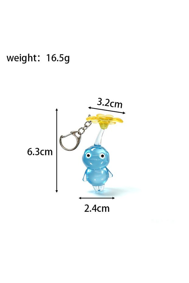 1 Gashapon ball-5 PIKMIN Nintendo Game Characters Action Figures Model Key Backpack Pe