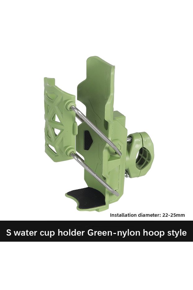 Green Adjustable Motorcycle Bike Cup Holder Handlebar Water Bottle Bike Mount For 32-77mm For Harley