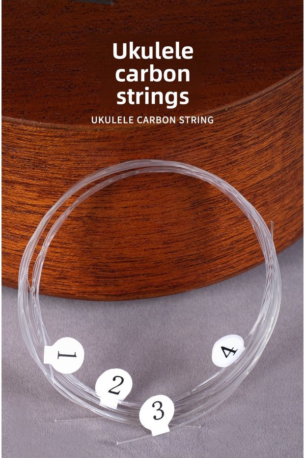 Concert High Quality Ukulele Strings Soprano Concert Tenor Carbon Strings For Ukulele Stable Warm Br