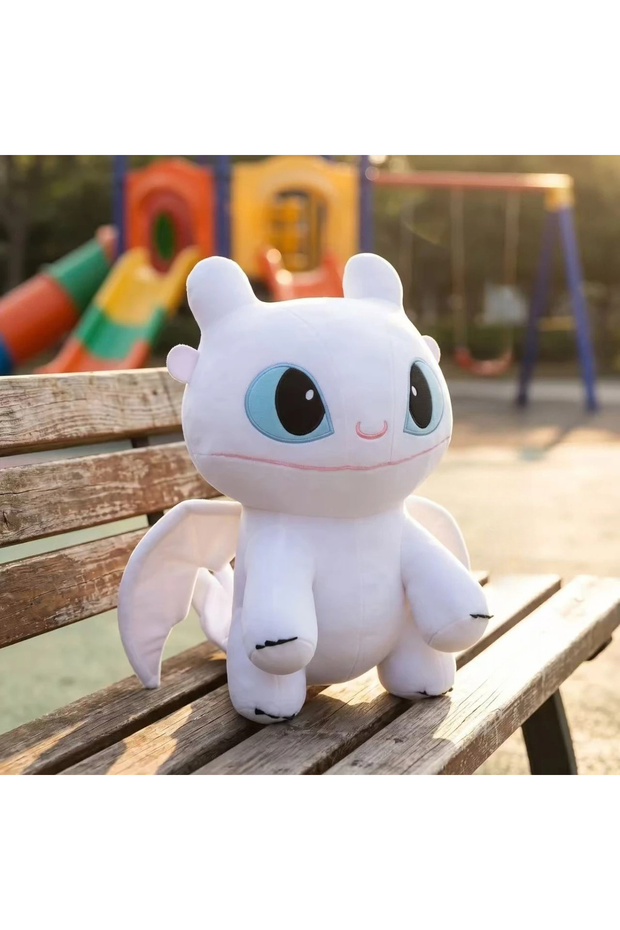 Other white-11.9inch Dragon Toothless Light Fury Plush Toy Cute Night Fury Stuffed Dragon Doll Ultra