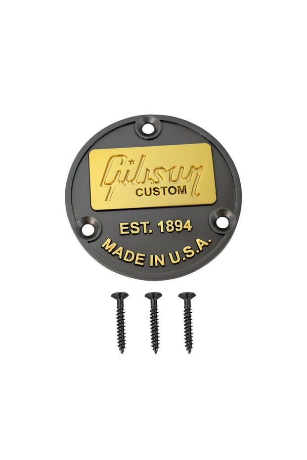 Black Smoked Black Metal Electric Guitar Back Cover Guitar Toggle Switch 1894 Type - Check Size Char