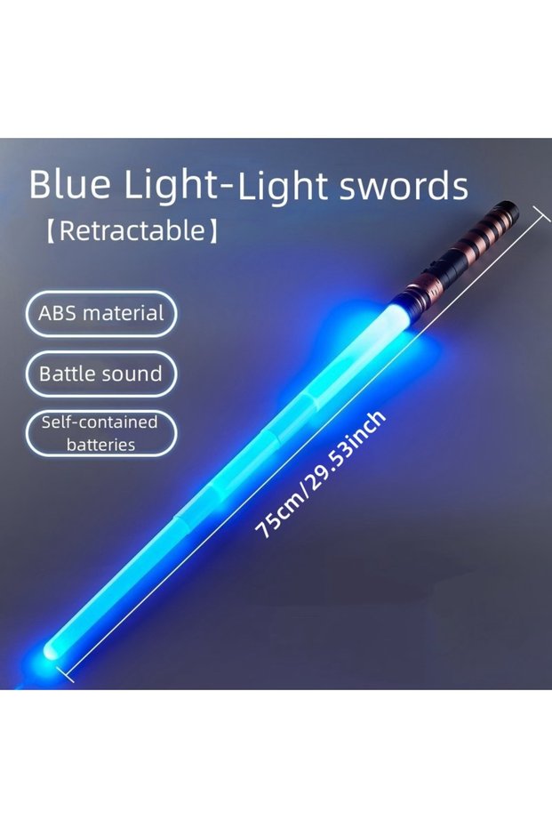 Blue Light 1pc 1-2PCS LED Light Up Sabers Cosplay Motion Sensitive Retractable Swords Wedding Suppli