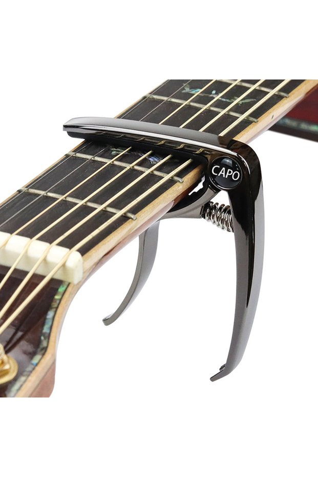 gunmetal Metal Guitar Capo Tuner Clamp Professional Key Trigger Single Hand Capos Clip Zinc Alloy fo