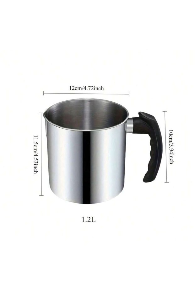 1.2L 1.2L 1.8L Stainless Steel Wax Melting Pitcher With Heat Resistant Handle For Candle Making Supp