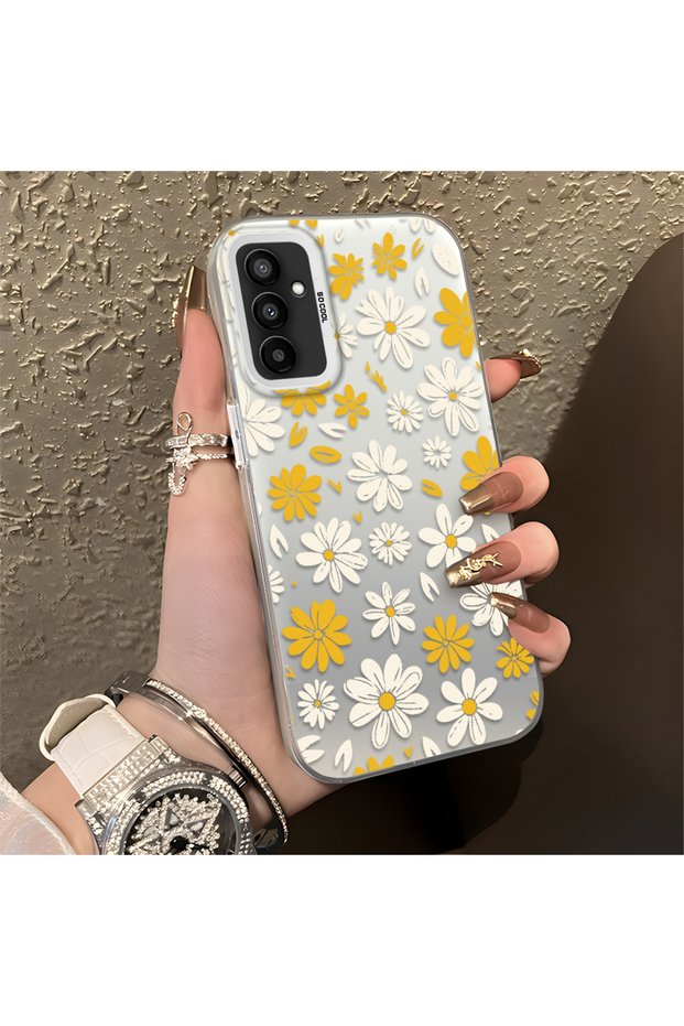 Spring Daisy Print Case Compatible with Samsung Galaxy M13/M23, Durable, Cute.