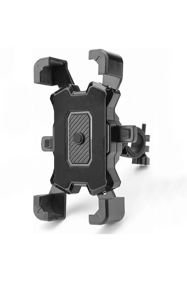 Black 360° Rotatable Bike Phone Mount Universal Handlebar Phone Cradle Shockproof Phone Holder Compa