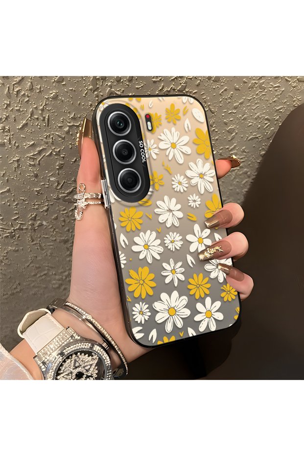 Tecno Camon 40 Pro 5g Compatible Spring Daisy Printed Case, Durable, Cute.