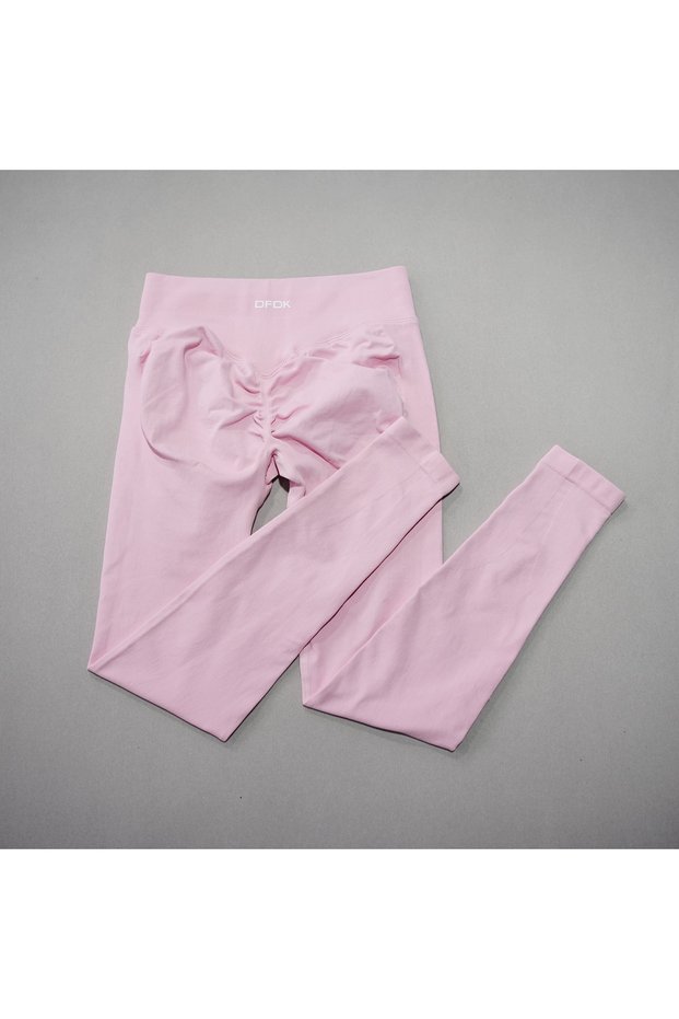XS(old) pink DFDK 26 New Women Seamless High Waist Yoga Leggings Butt Lifting Compression Tummy Cont