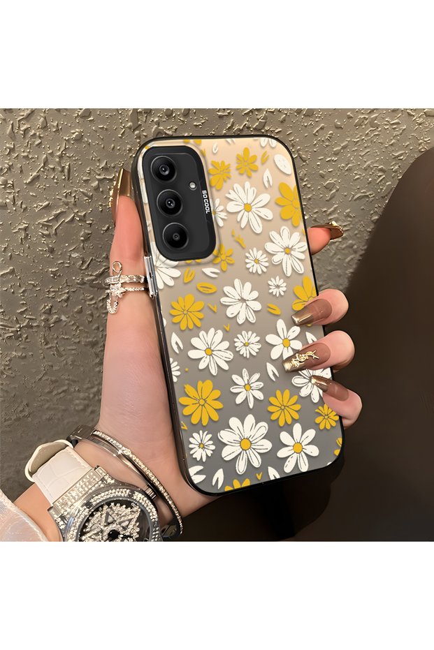 Samsung Galaxy A25 Compatible Spring Daisy Print Case, Durable, Cute.