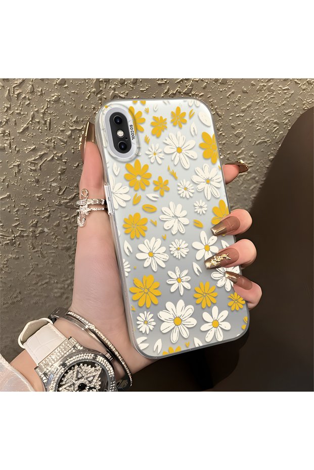 iPhone XS Max Compatible Spring Daisy Print Case, Durable, Cute.