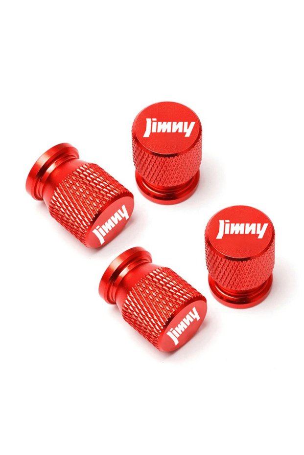 Red 4Pcs For Suzuki jimny Car styling Car Wheel Tire Valve Caps Tyre Stem Covers Airdust Waterproof