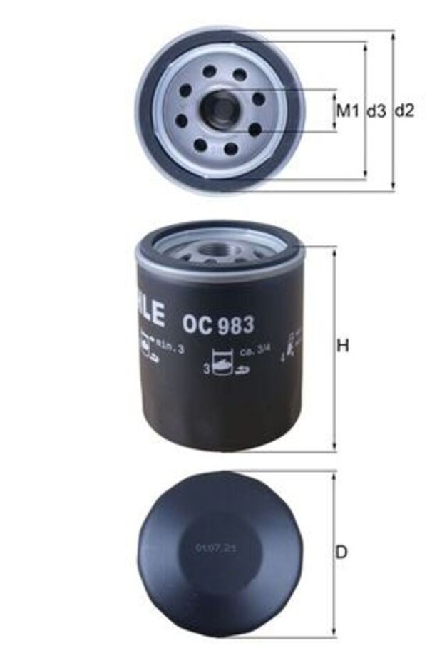 Oil filter OC 983