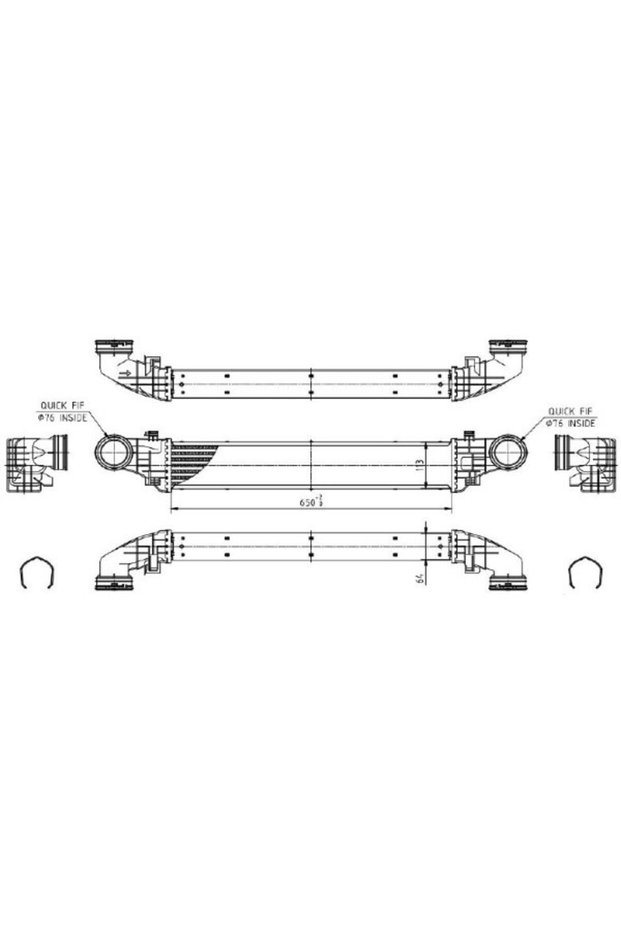 Intercooler, compresor 13054670