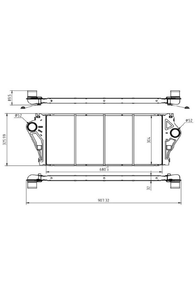 Intercooler, compresor 13054788
