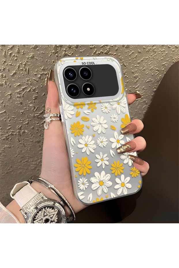Redmi K90 5g Compatible Spring Daisy Print Case, Durable, Cute.