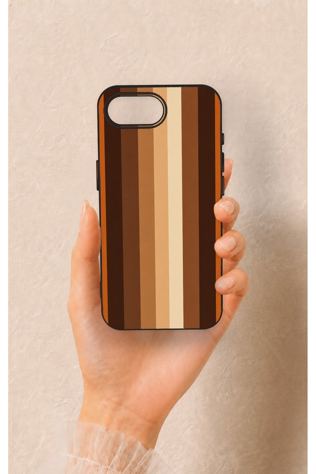 iPhone 16E Compatible Autumn Lines Patterned Silicone Case