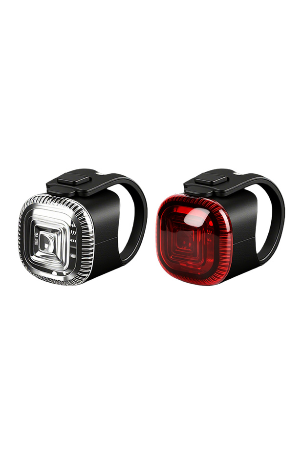 set Bicycle Front Rear Light Set LED Waterproof Silicone Safety Warning Lamp For Cycling MTB Road Bi
