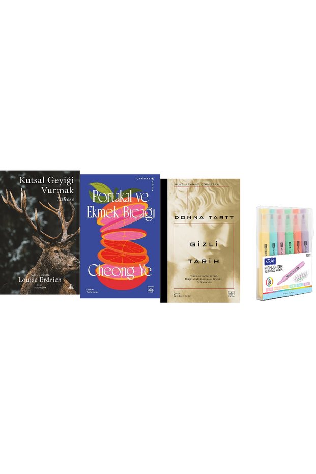 Kutsal Geyiği Vurmak + Portakal ve Ekmek Bıçağı + Gizli Tarih 3 BOOK SET PEN SET HD