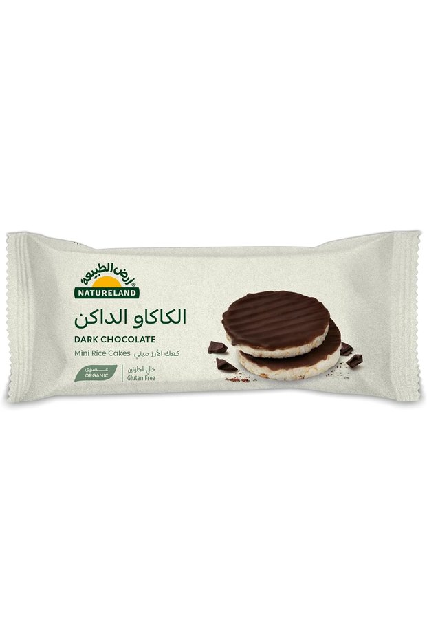 كعكات الأرز الصغيرة بالشوكولاتة الداكنة، 16 جرام.