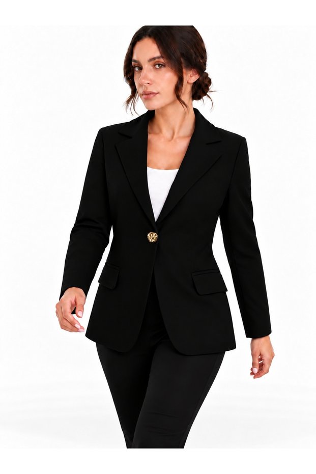 Men's Single-Button, Three-Thread Fit Jacket