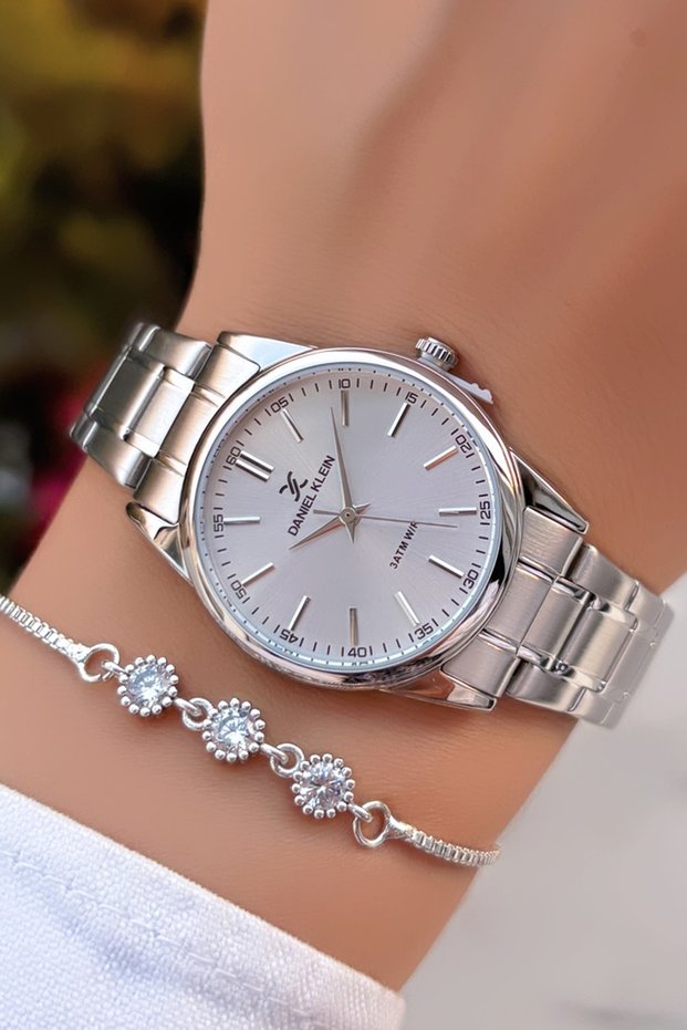 Original Steel Strap Women's Wristwatch – Silver Color | Bracelet Gift | 2 Years Warranty