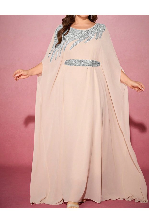 Rochie lunga, crem