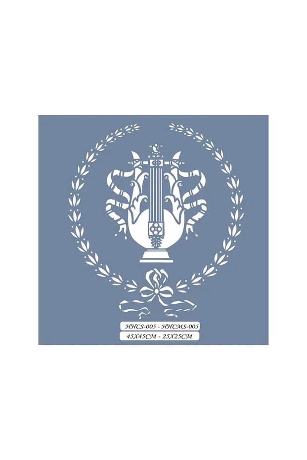 Hhcms05 Home Heritage Musical Instrument Stencil 25X25Cm