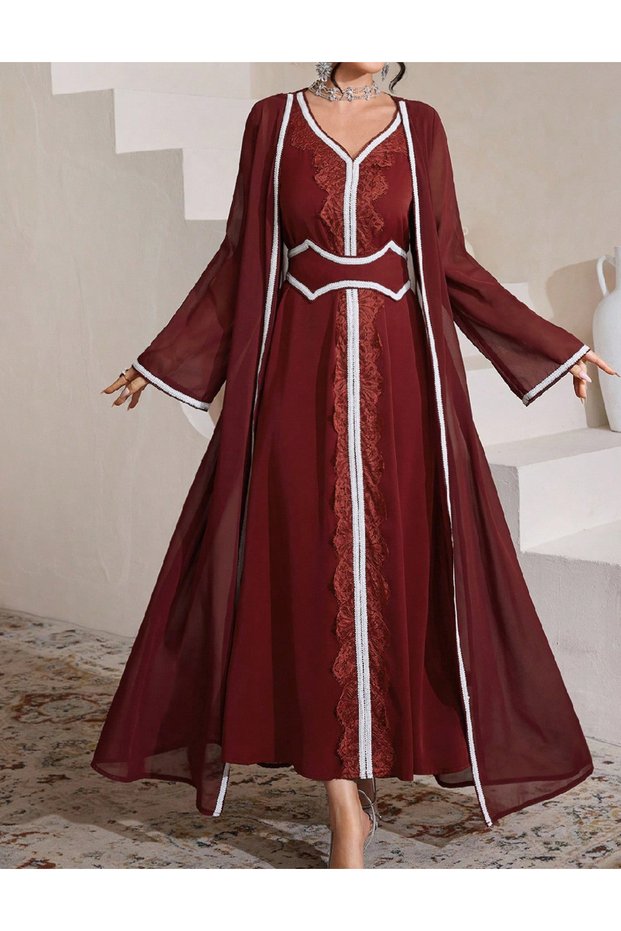 Rochie lunga, Rosu
