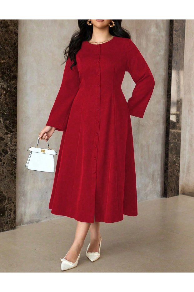 Rochie lunga, Rosu