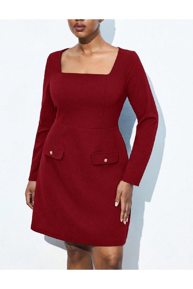 Rochie scurta, visiniu