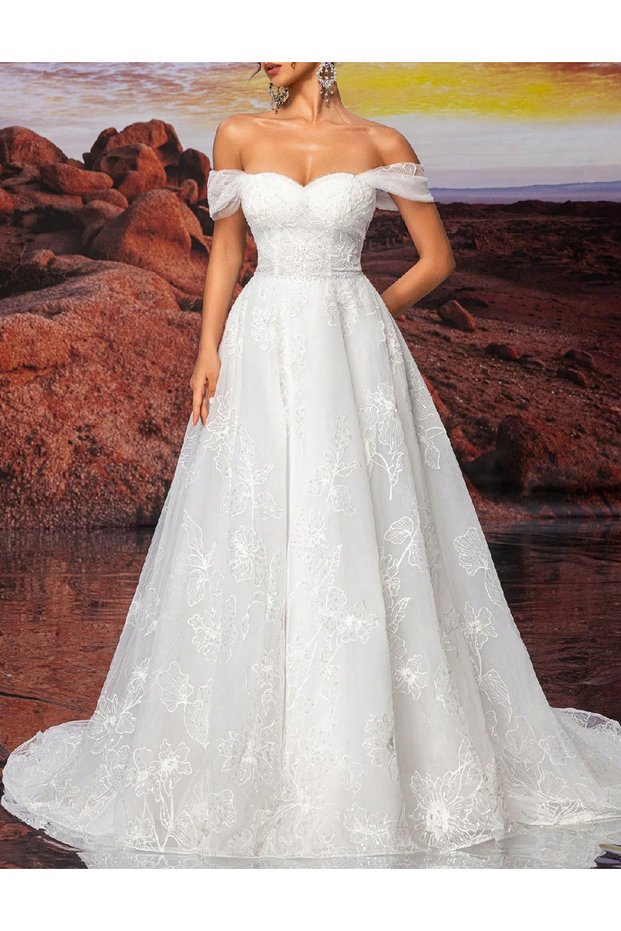 Rochie lunga, Alb