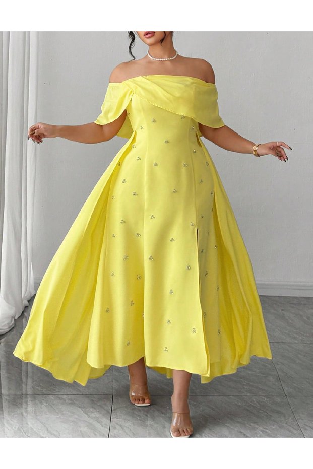 Rochie lunga, Galben
