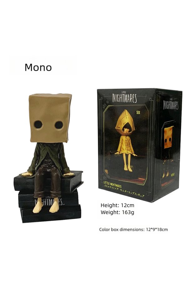 12cm with box Hot Game GK Little Nightmares Anime Figurine Six Figure Mono Action Figure Anim