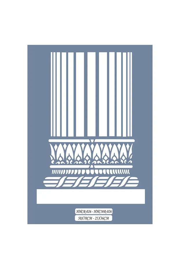 Hhcr26 Home Heritage Column Head Stencil 50X70Cm