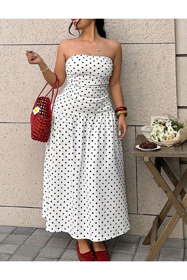 Rochie lunga, Alb