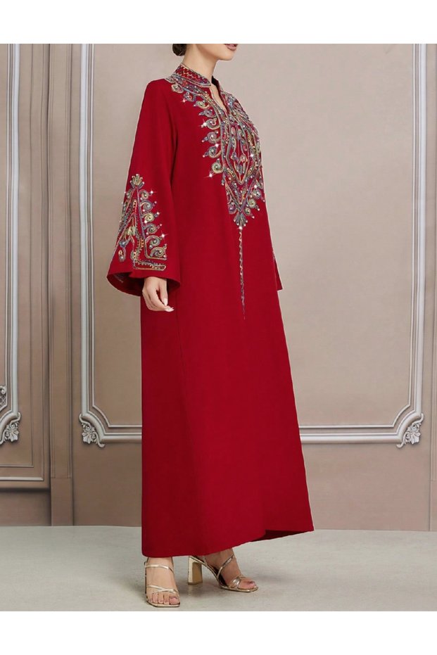 Rochie lunga, Rosu