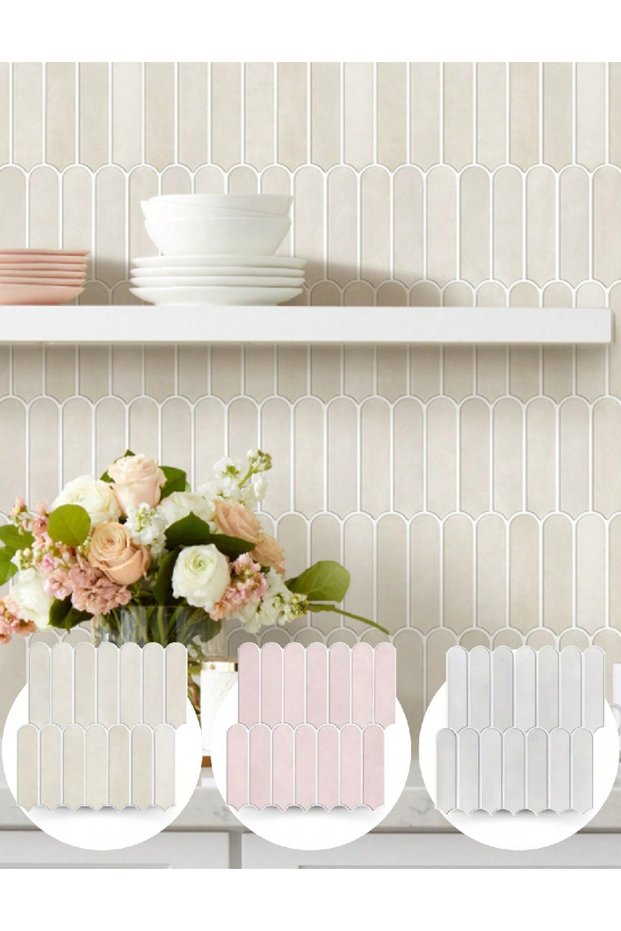 Self-adhesive wallpaper, Light gray