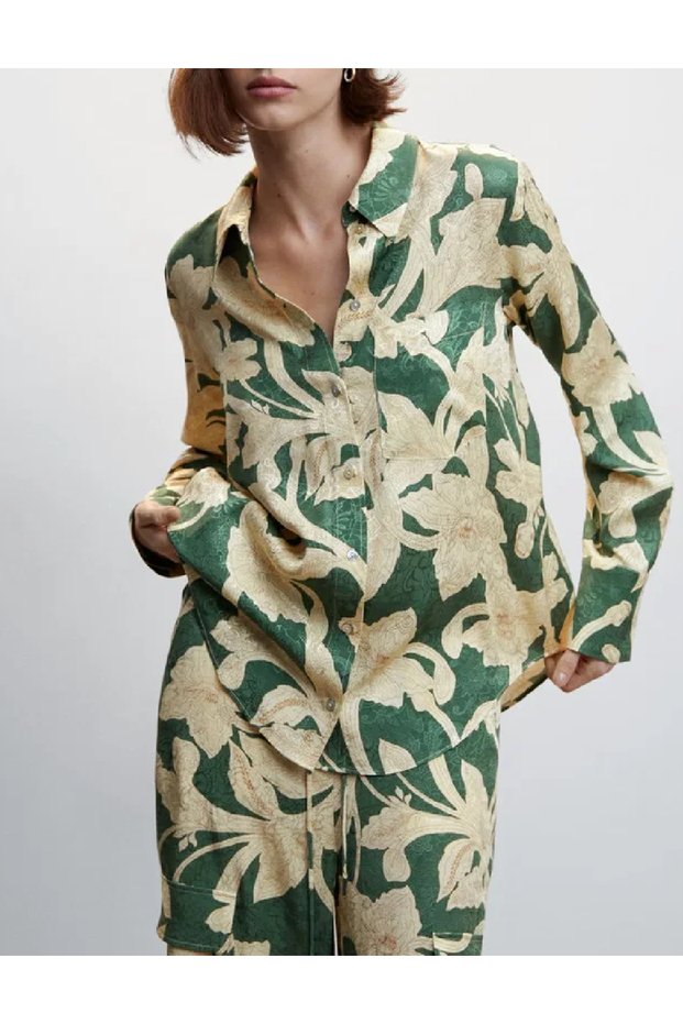 Camasa, Verde/crem