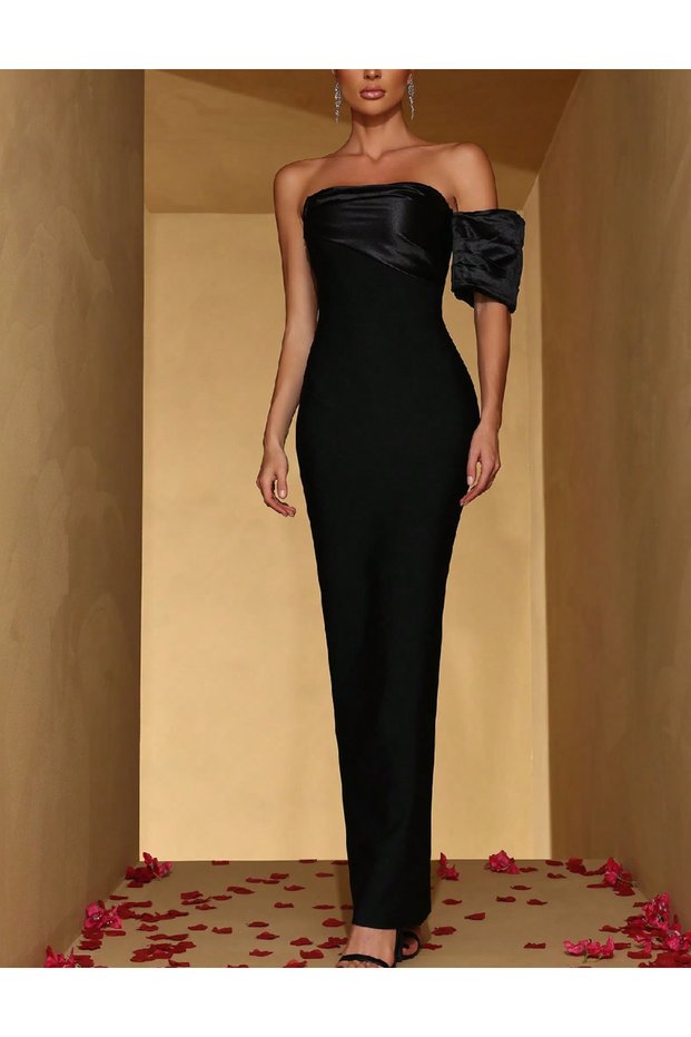 Rochie lunga, Negru