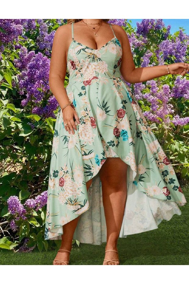Rochie lunga, Verde
