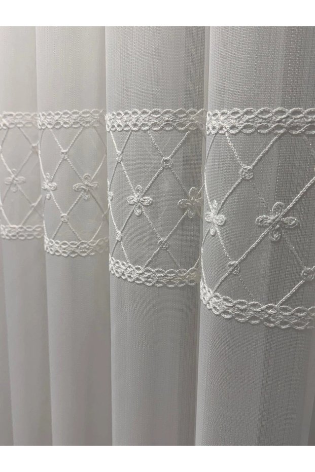 Mine 2066 Ecru 1/2.5 Pleated Tulle Curtain Apm