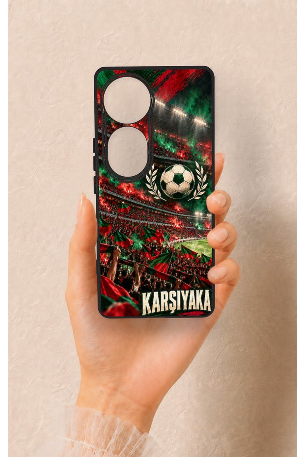 Vivo V40 Compatible Karşıyaka-Themed Patterned Silicone Case.