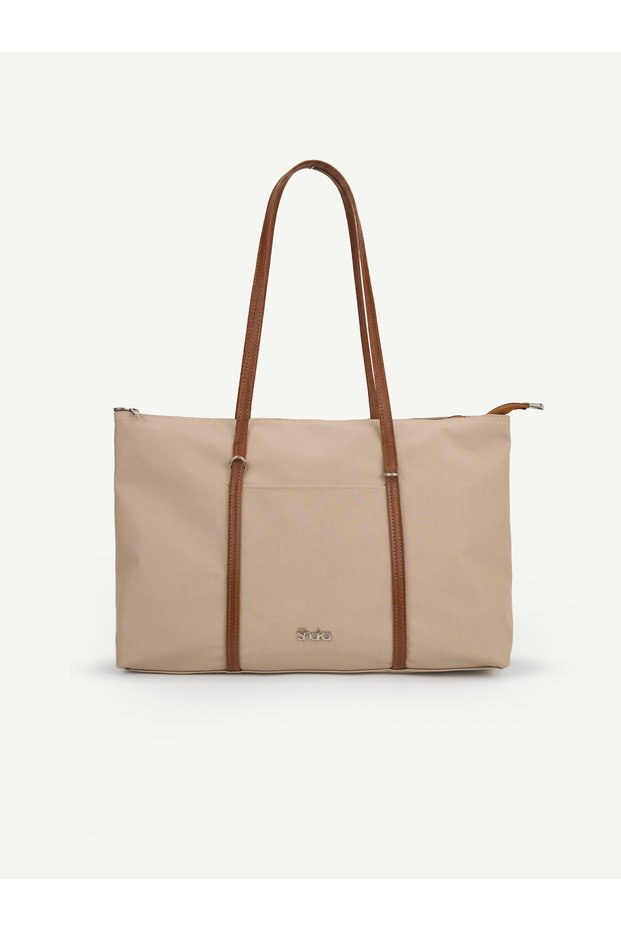 Vizon-Taba Shk357 Large Capacity, Shoulder Strap, Zippered, Everyday Shopper Bag.