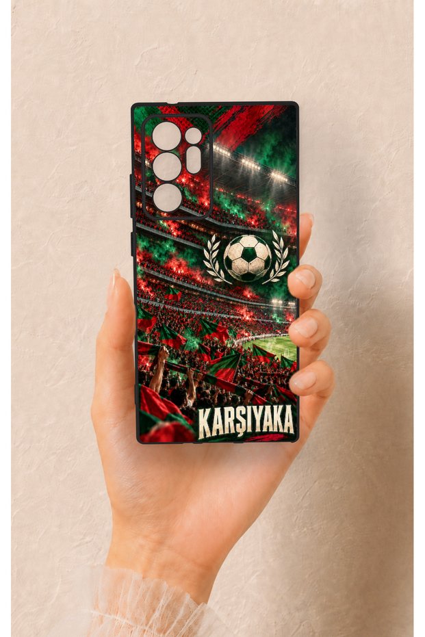 Samsung Note 20 Ultra Compatible Karşıyaka-Themed Patterned Silicone Case.